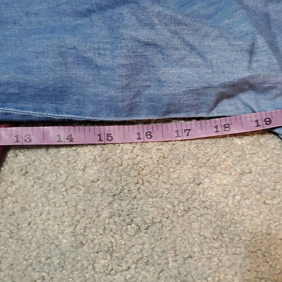 Vintage embroidered Denim top jrs xl - Picture 4 of 9